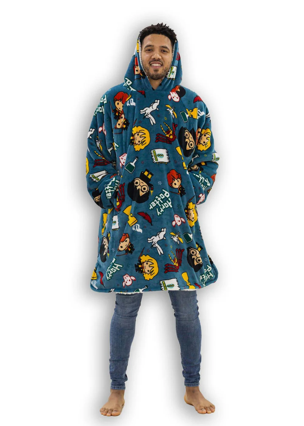 Harry Potter Hooded Sherpa Lined Fleece with Cushion Cover - Medium Image 2