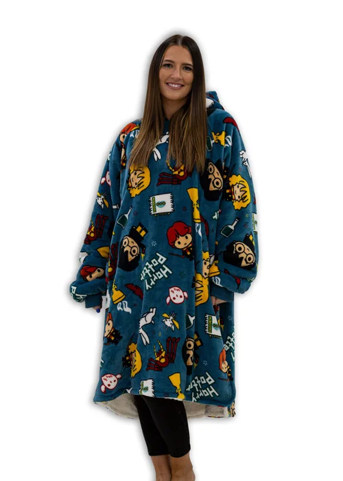 Harry Potter Hooded Sherpa Lined Fleece with Cushion Cover - Medium Image 3