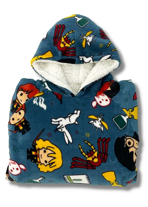 Harry Potter Hooded Sherpa Lined Fleece with Cushion Cover - Medium Image 5