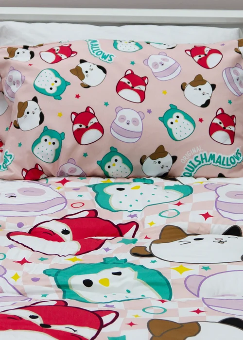 Squishmallows Logo Coverless Quilt Duvet Cover Set - Single Image 2