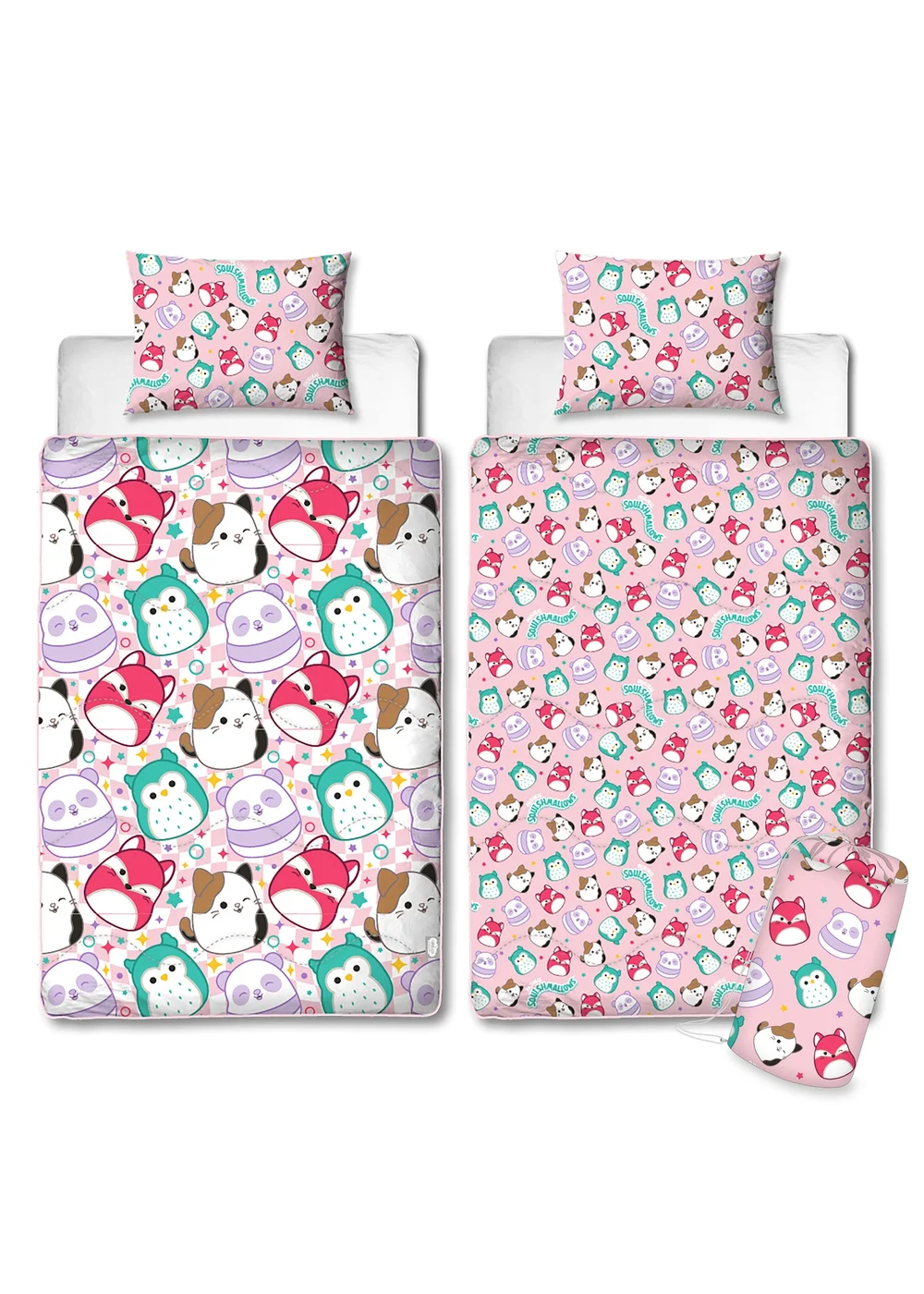 Squishmallows Logo Coverless Quilt Duvet Cover Set - Single Image 5