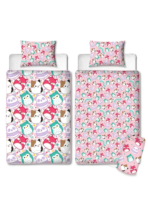 Squishmallows Logo Coverless Quilt Duvet Cover Set - Single Image 5