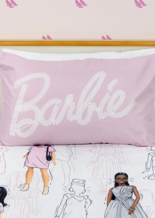 Barbie Figures Reversible Duvet Cover Set - Double Image 2