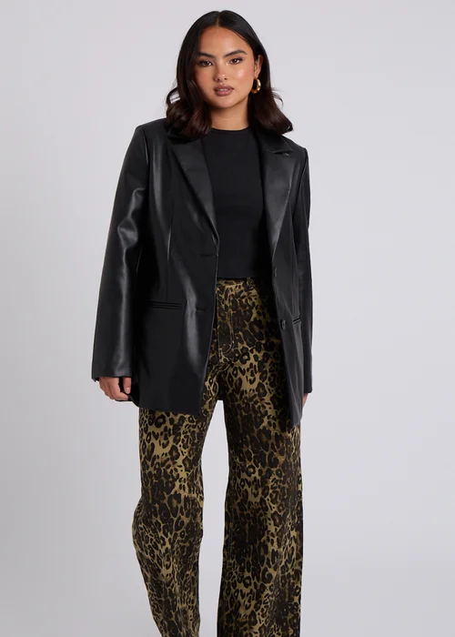 Urban Bliss Black PU Blazer - 8 Image 2