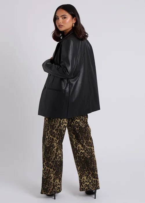 Urban Bliss Black PU Blazer - 8 Image 4
