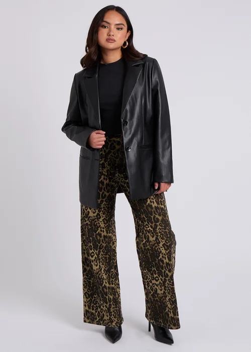 Urban Bliss Black PU Blazer - 8 Image 1