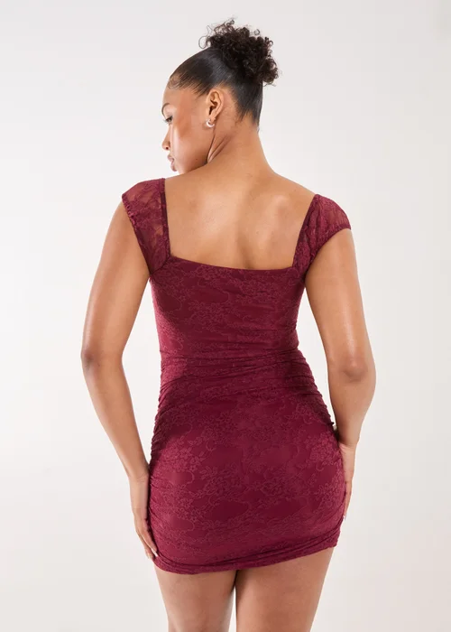 Pink Vanilla Red Lace Sweetheart Mini Dress - 6 Image 2