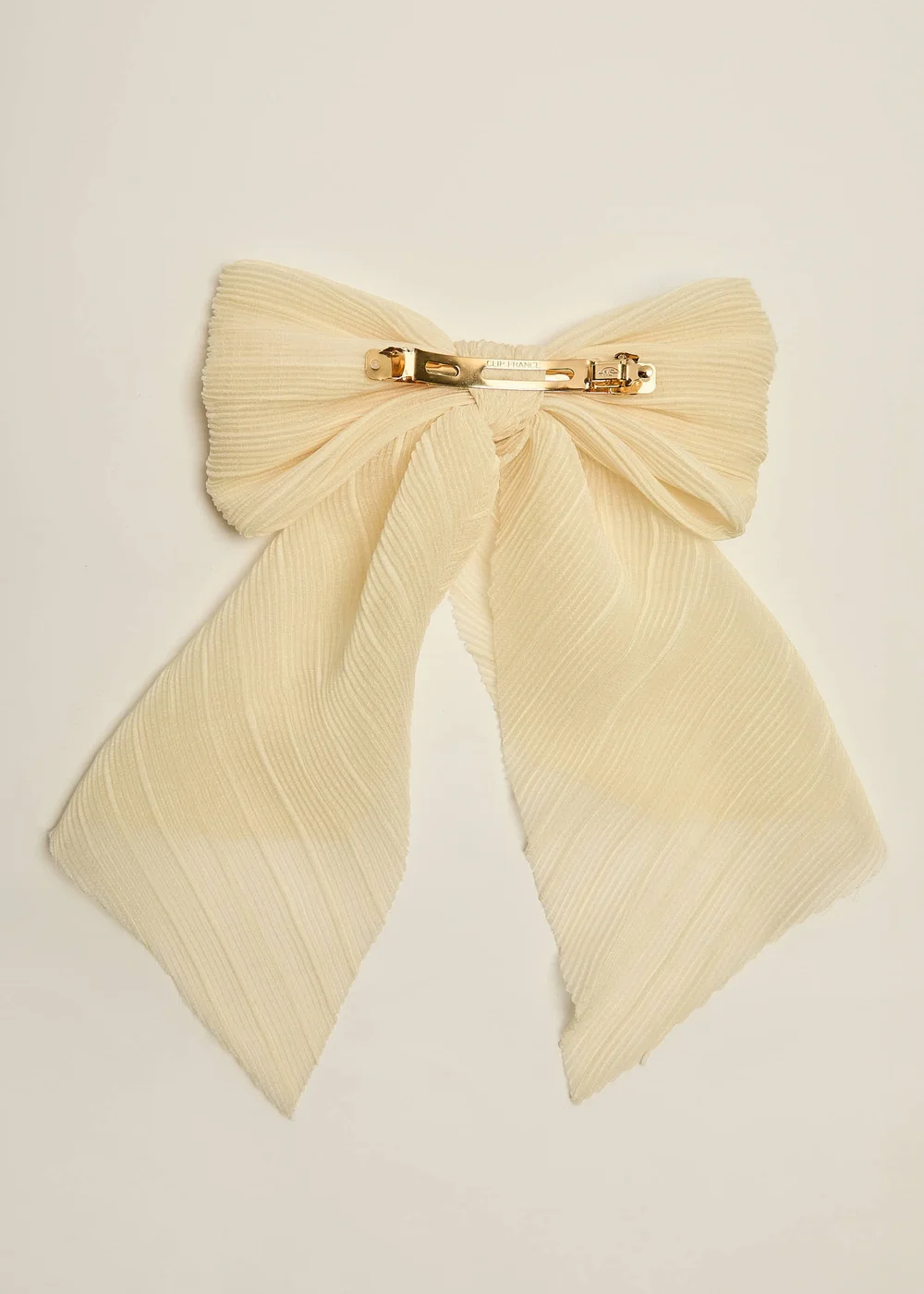 Madein Cream Oversized Elise Pleated Bow - One Size Image 4