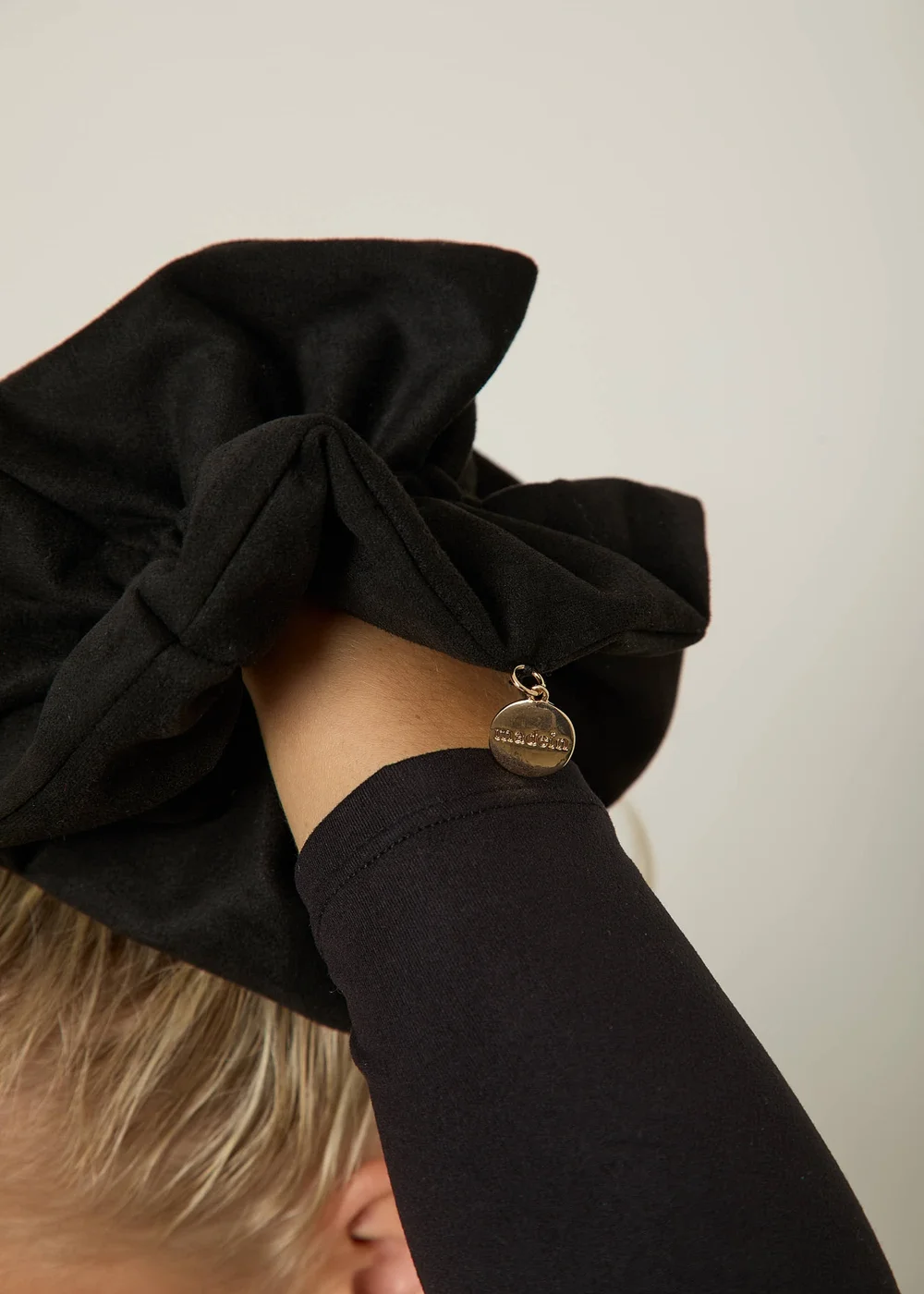 Madein Black Astrid Layered Scrunchie - One Size Image 1