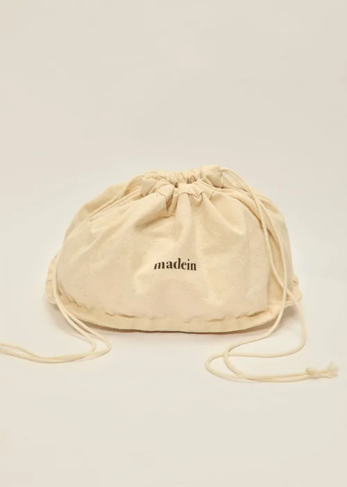 Madein Cream Luxe Polly Bow with Golden Accent - One Size Image 5