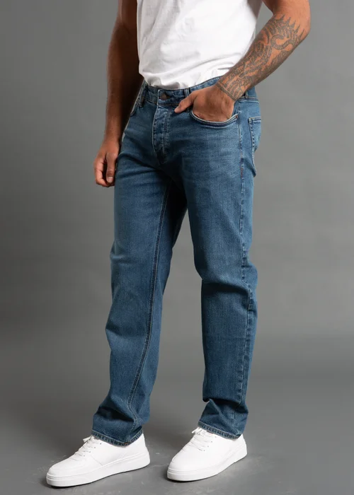 French Connection Blue Cotton Regular Fit Stretch Jeans - 28/L32 Image 3