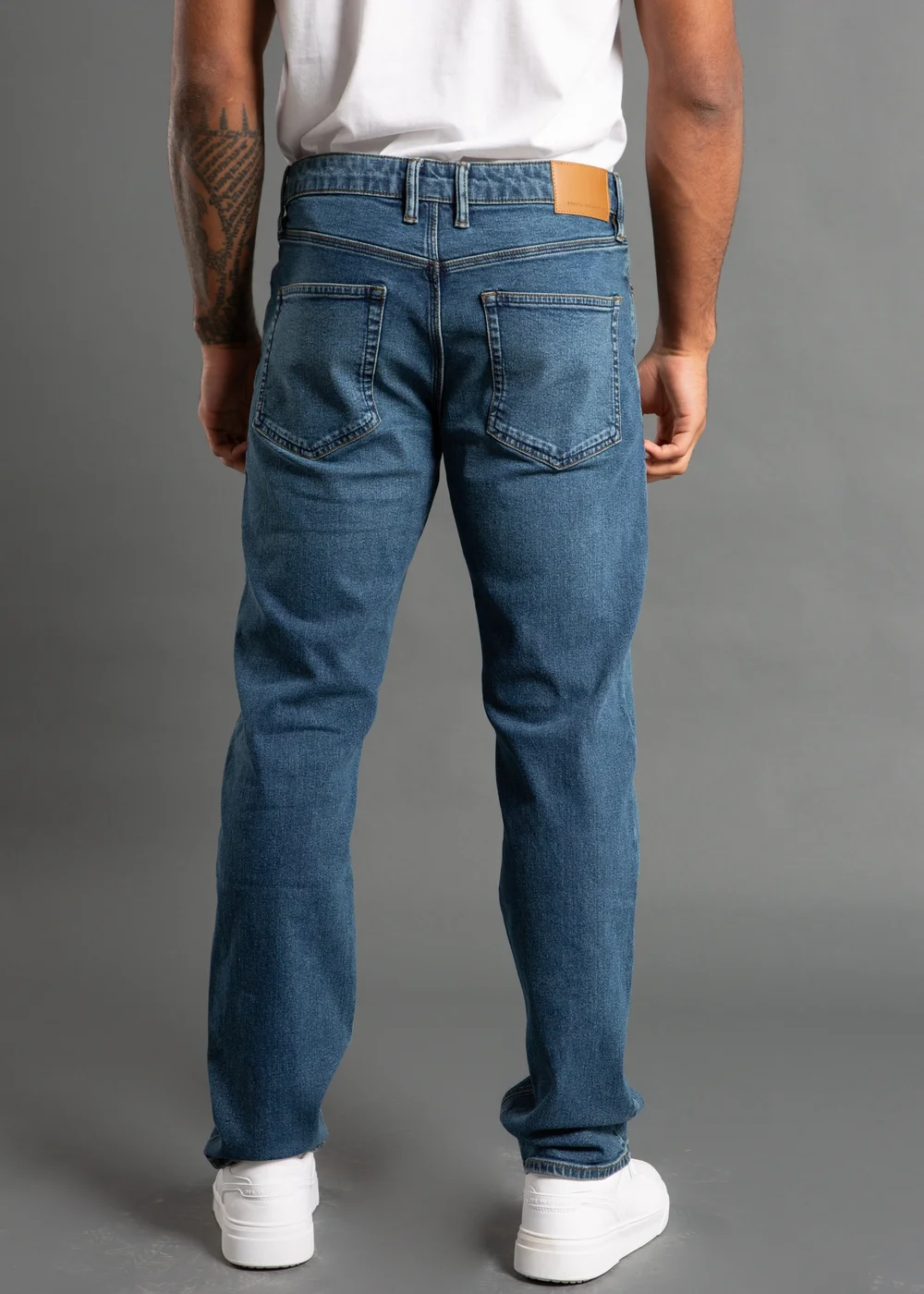 French Connection Blue Cotton Regular Fit Stretch Jeans - 28/L32 Image 2