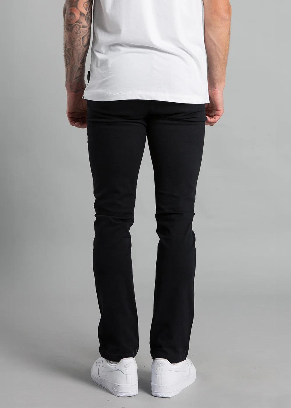 French Connection Black Cotton Regular Fit Chino Trousers - S Image 2