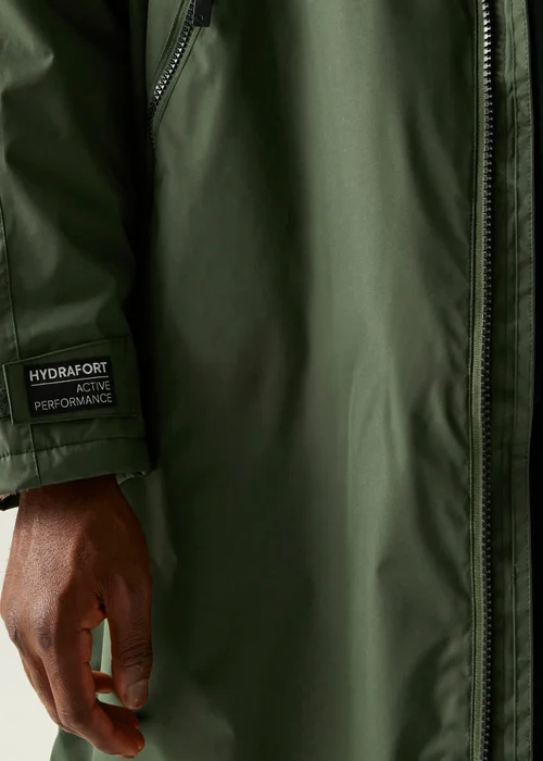 Regatta Dark Khaki Adult Waterproof Robe with Hydrafort Technology - L/XL Image 5