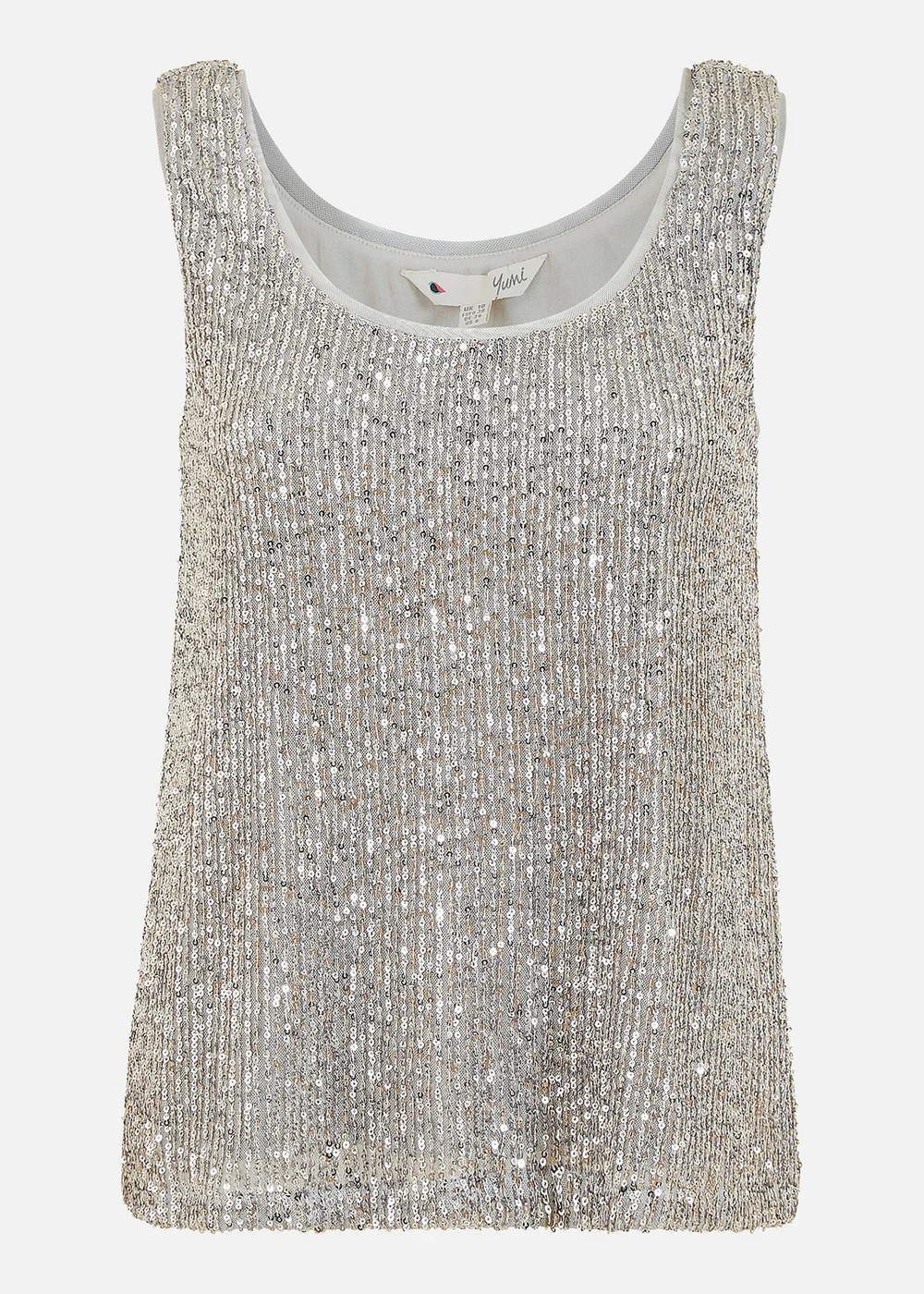 Yumi Silver Sequin Vest - 8 Image 2