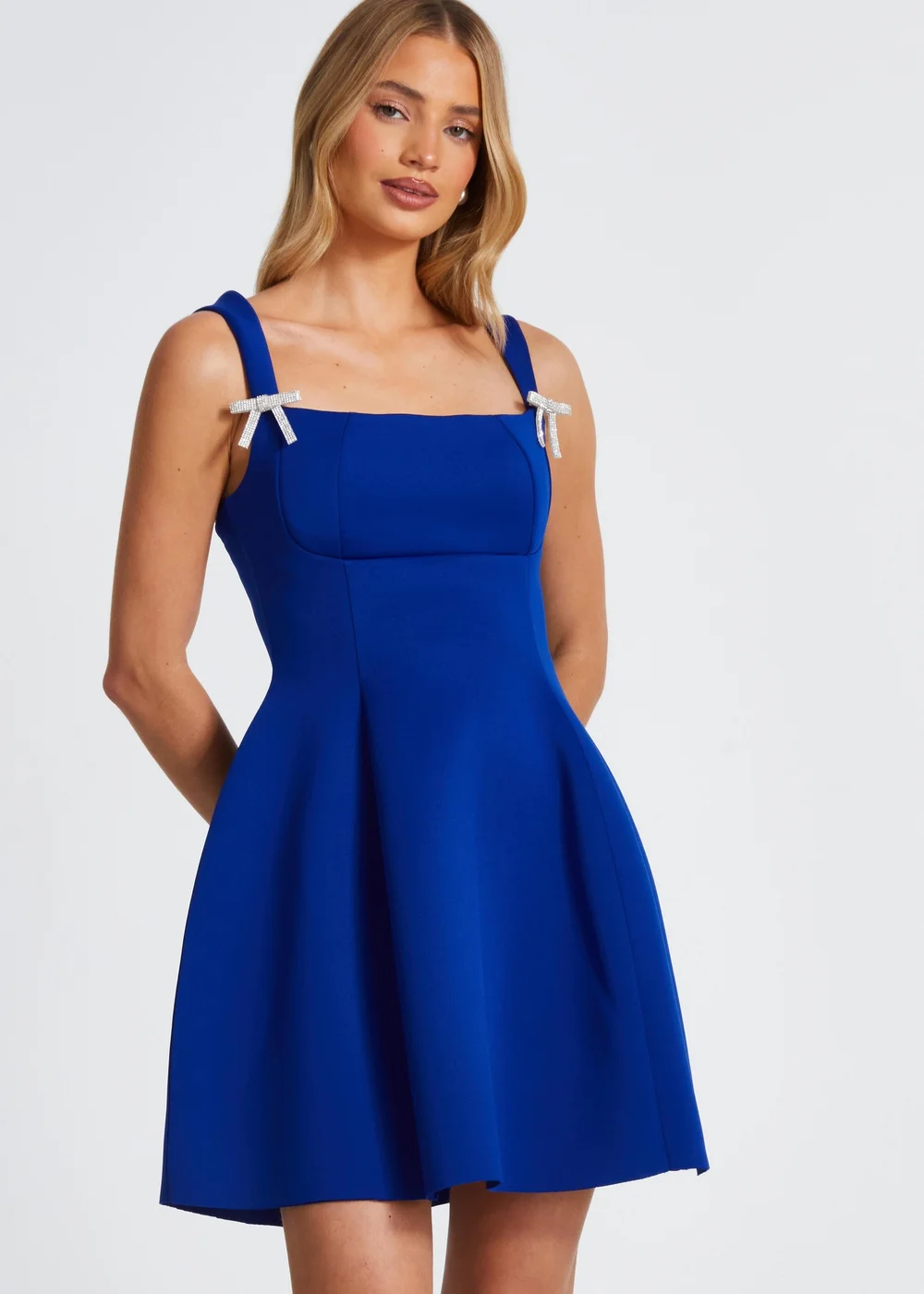 quiz short dresses Skater Dress Quiz Short Dresses Buy Quiz Women Blue Printed Cut Out Detail Mini Skater Dress