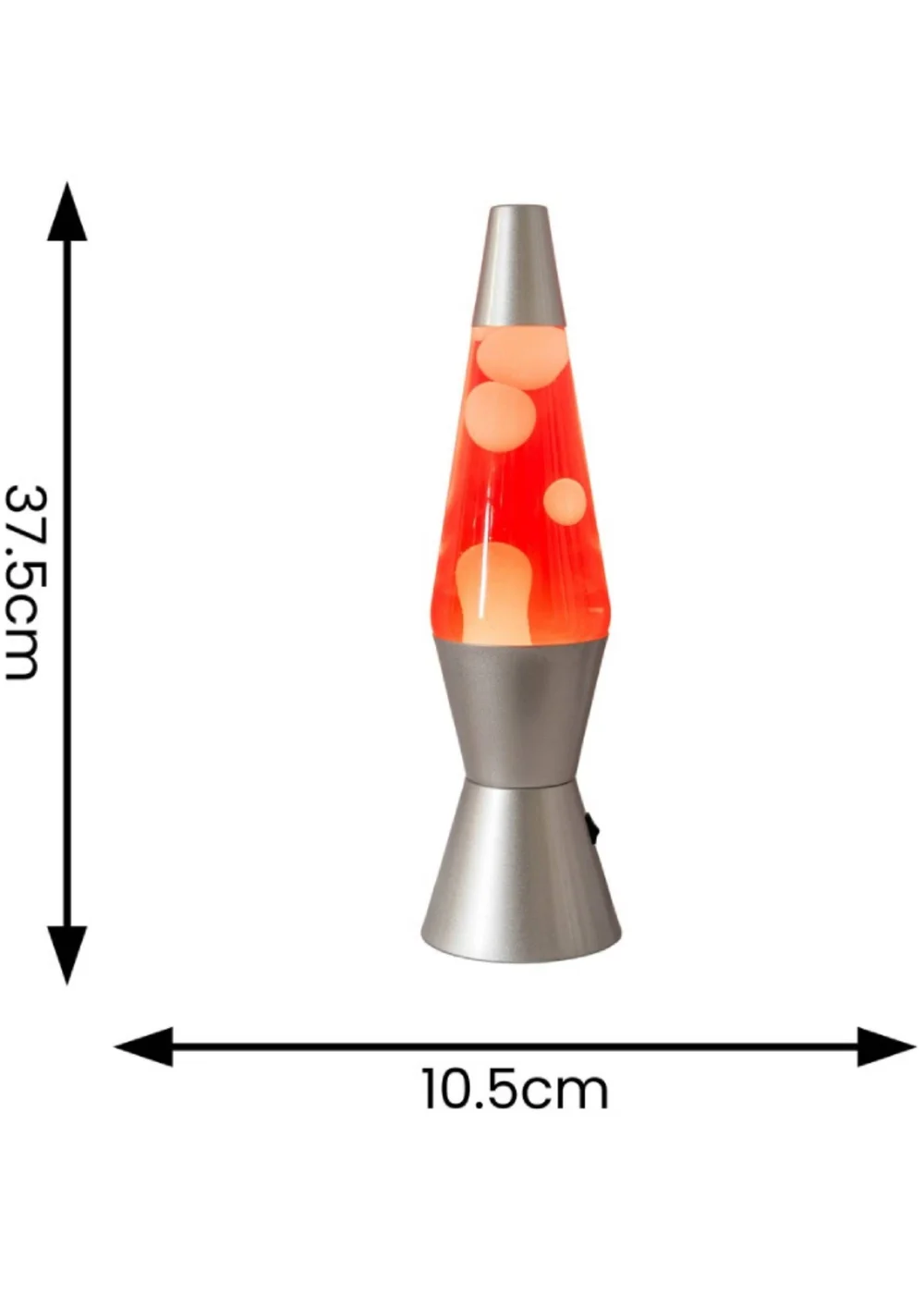 ValueLights Razzo LED Red and White Lava Lamp (37.5cm x 10.5cm x 10.5cm) - One Size Image 5