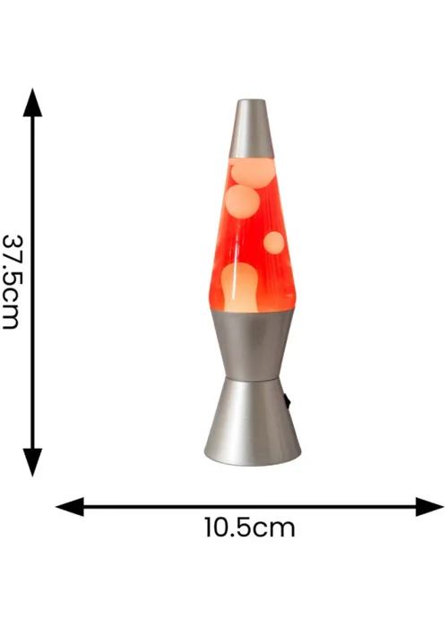 ValueLights Razzo LED Red and White Lava Lamp (37.5cm x 10.5cm x 10.5cm) - One Size Image 5