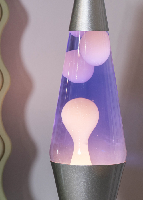 ValueLights Razzo LED Purple and White Lava Lamp (37.5cm x 10.5cm x 10.5cm) - One Size Image 2