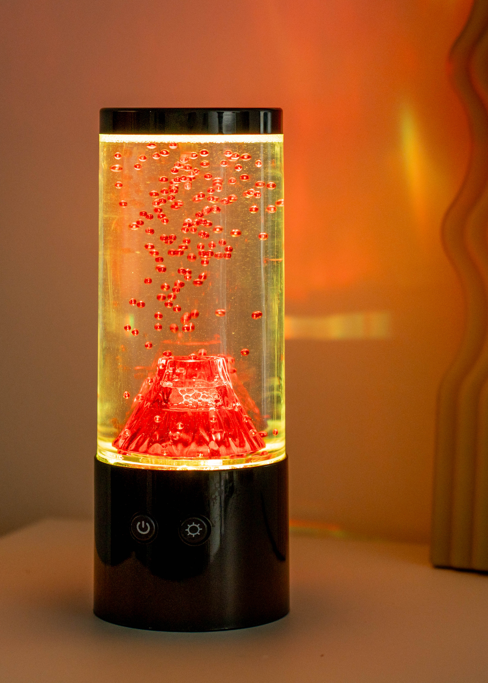 ValueLights Villy Volcano Colour Changing LED Table Lamp (23cm x 9cm x 9cm) - One Size Image 3
