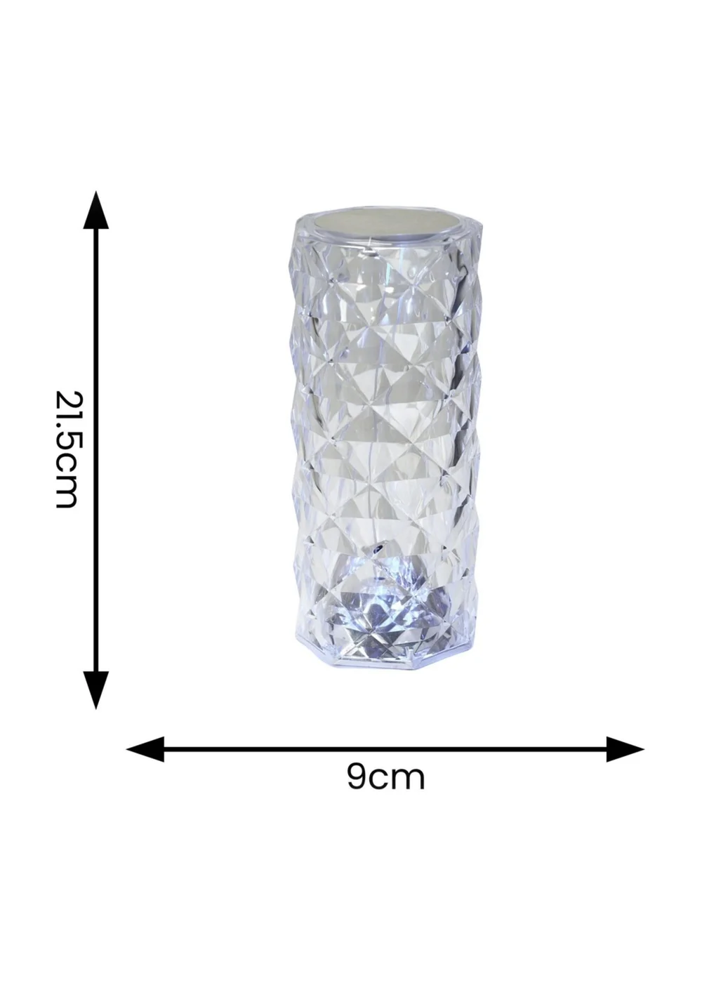ValueLights Remote Control Colour Changing LED Crystal Style Touch Light (21.5cm x 9cm x 9cm) - One Size Image 6