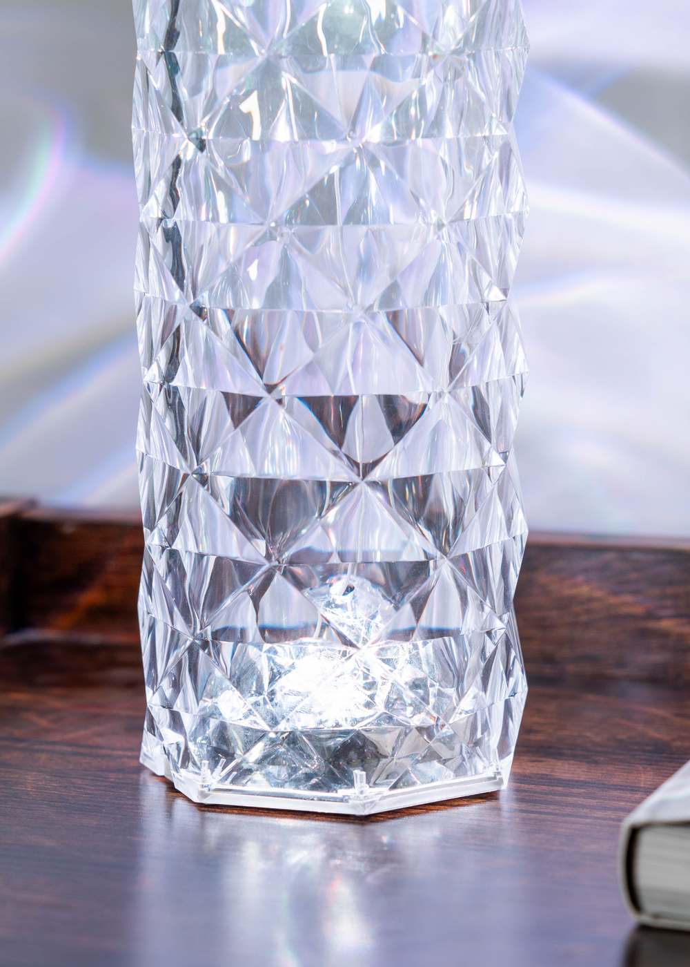 ValueLights Remote Control Colour Changing LED Crystal Style Touch Light (21.5cm x 9cm x 9cm) - One Size Image 5