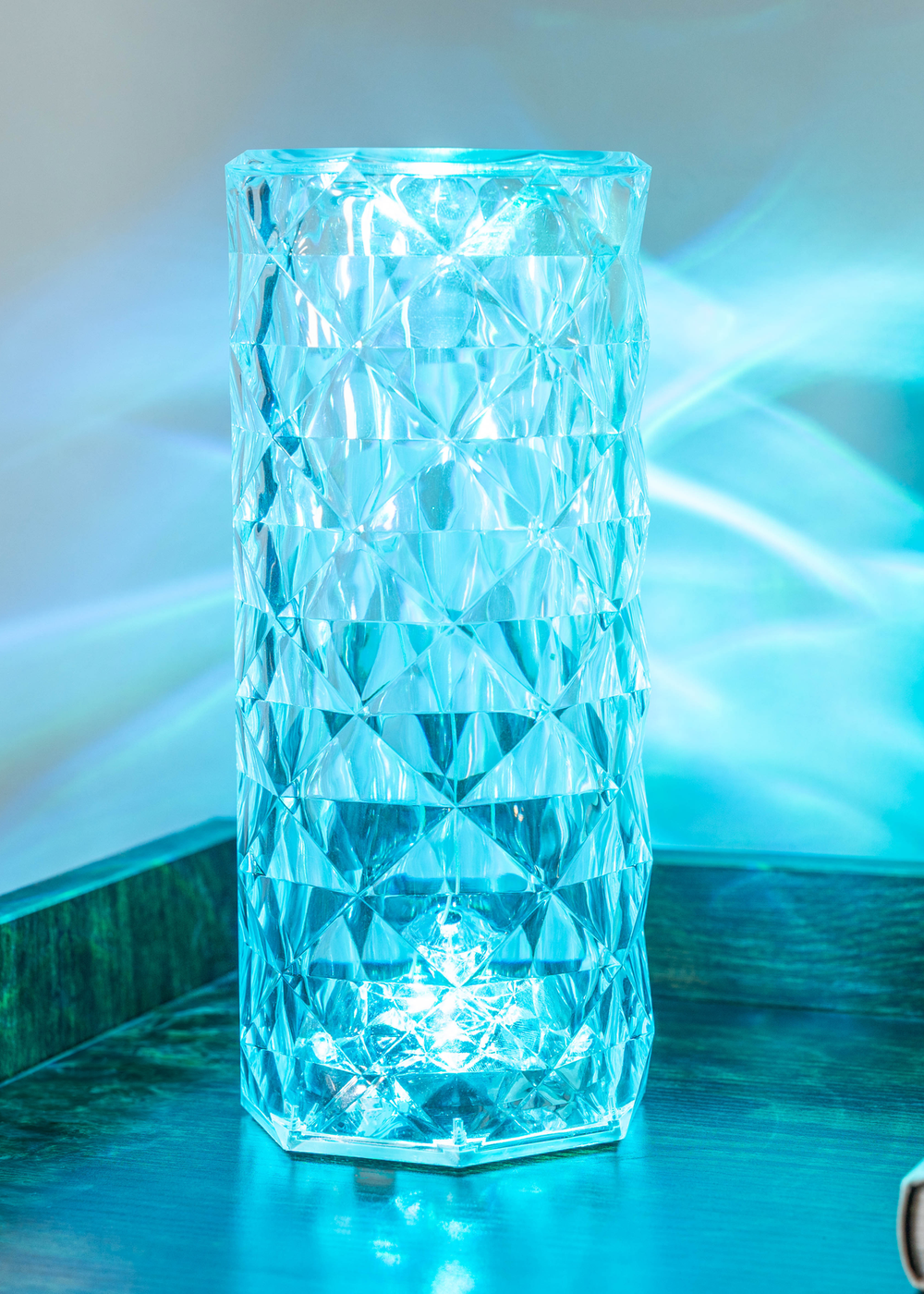 ValueLights Remote Control Colour Changing LED Crystal Style Touch Light (21.5cm x 9cm x 9cm) - One Size Image 2