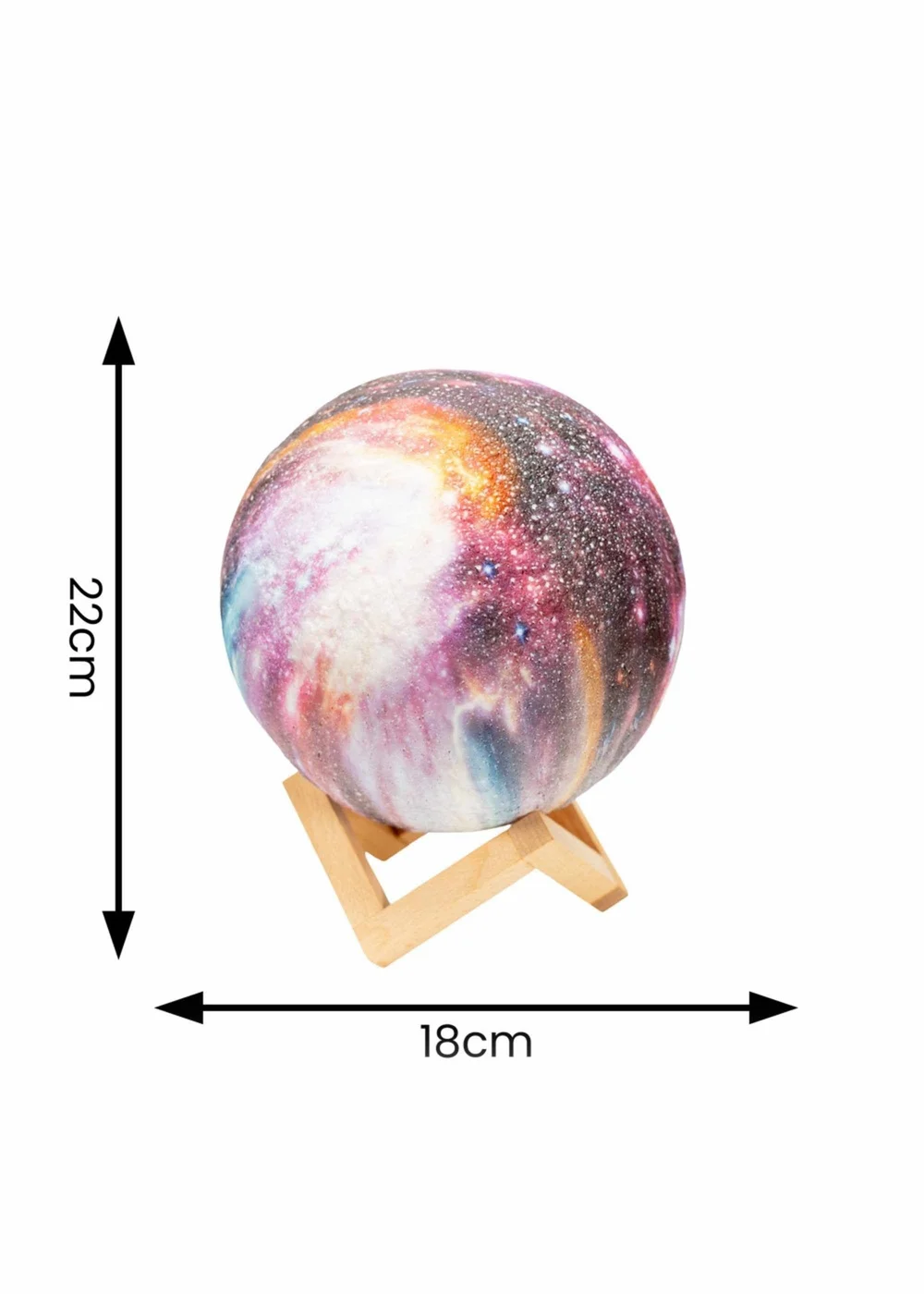 ValueLights Neptune Remote Control Colour Changing LED Planet Lamp (22cm x 18cm x 18cm) - One Size Image 6