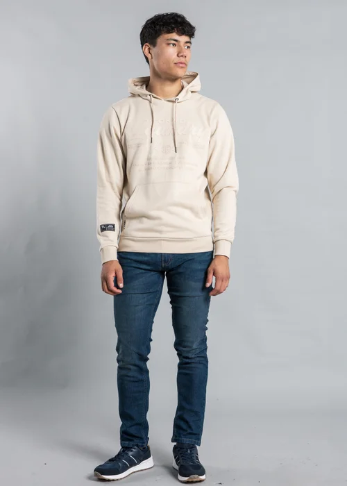 Tokyo Laundry Stone Raised Rubber Print Hoody with Drawcord - S Image 4