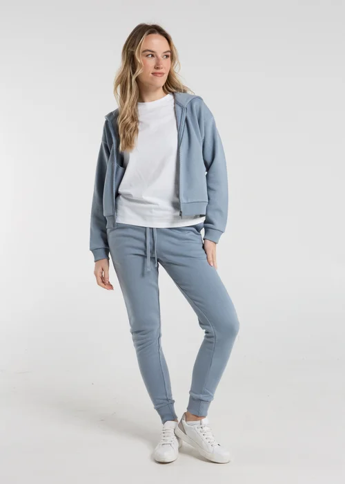 French Connection Blue Cotton Blend Slim-fit Drawstring Joggers - XS Image 3