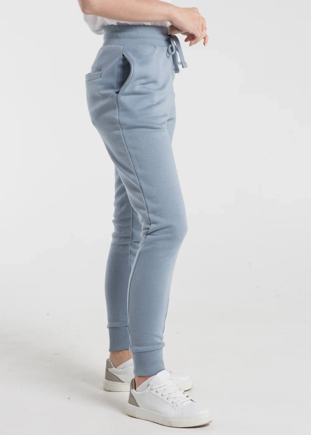 French Connection Blue Cotton Blend Slim-fit Drawstring Joggers - XS Image 4