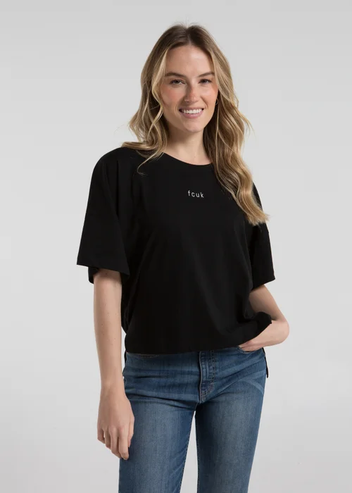 French Connection Black 2-Pack Cotton Printed Short Sleeve T-Shirts - Extra small Image 5