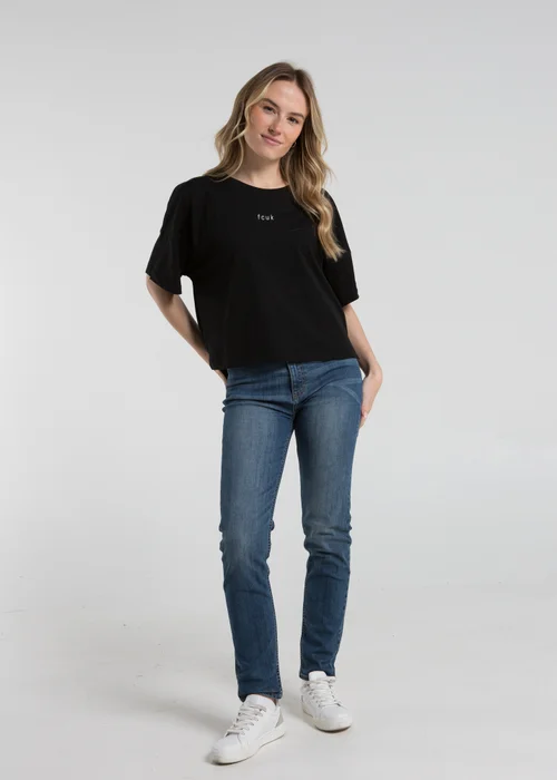 French Connection Black 2-Pack Cotton Printed Short Sleeve T-Shirts - Extra small Image 4