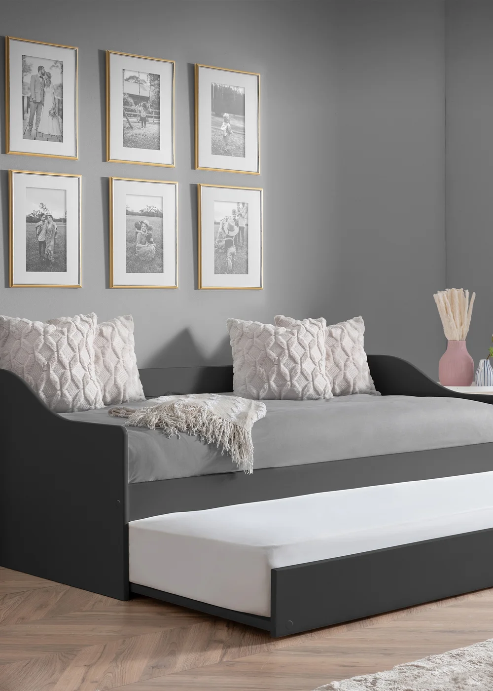 Julian Bowen Anthracite Elba Daybed - Single Image 2