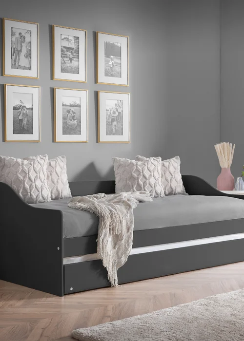 Julian Bowen Anthracite Elba Daybed - Single Image 1