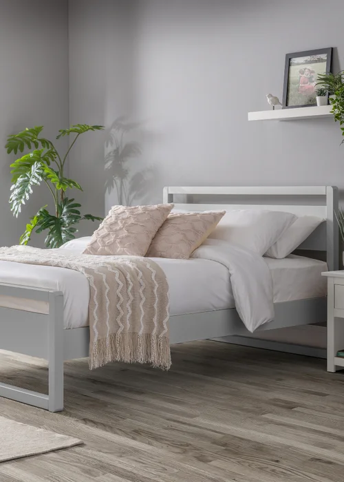 Julian Bowen Dove Grey Venice Bed - Double Image 1