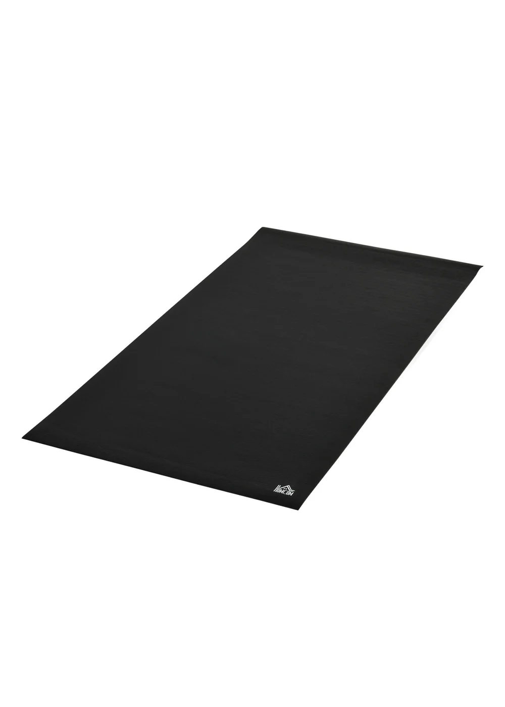 HOMCOM Black Thick Gym Equipment Mat Non-slip Floor Protector Mat - One Size Image 1