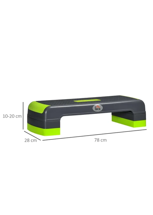HOMCOM Aerobic Step Three-Level Adjustable Exercise Stepper for Home Office - One Size Image 3