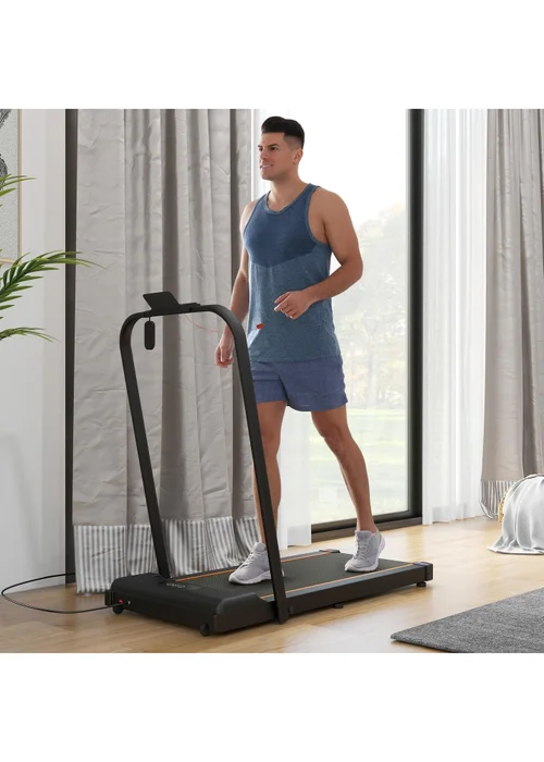 SPORTNOW 2.5HP Folding Treadmill Walking Pad w/ LED Display Orange - One Size Image 1