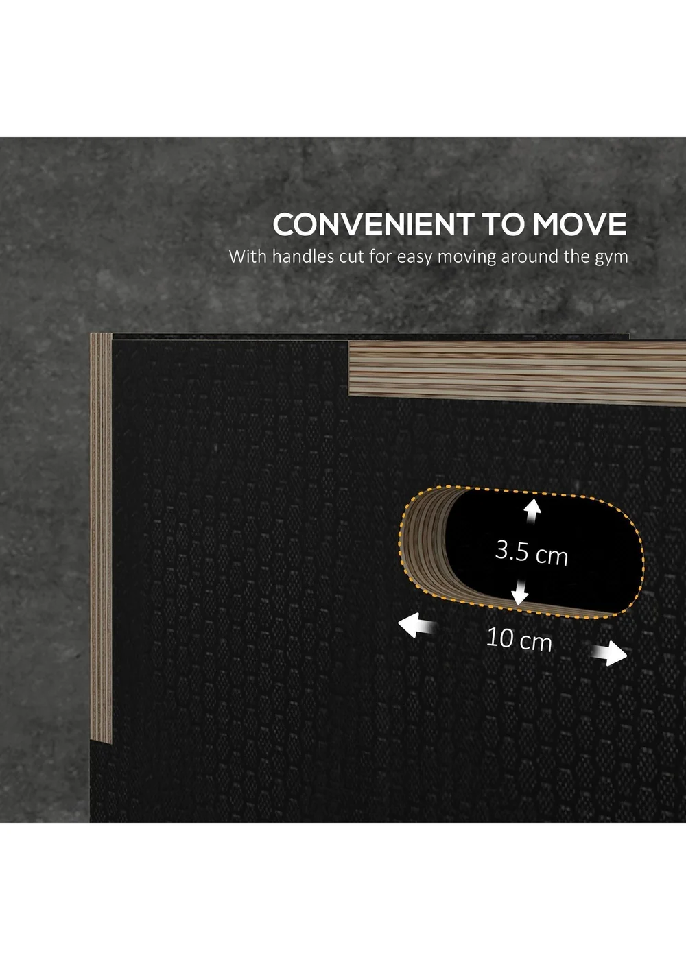 SPORTNOW Pylometric Jump Box Wooden Pylo Box for Home Gym - One Size Image 5
