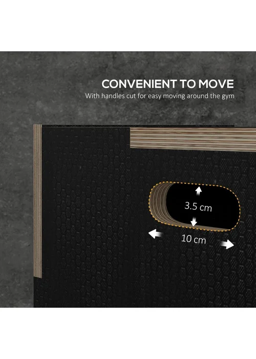 SPORTNOW Pylometric Jump Box Wooden Pylo Box for Home Gym - One Size Image 5