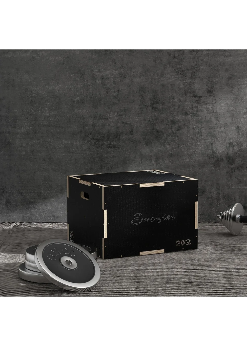 SPORTNOW Pylometric Jump Box Wooden Pylo Box for Home Gym - One Size Image 1