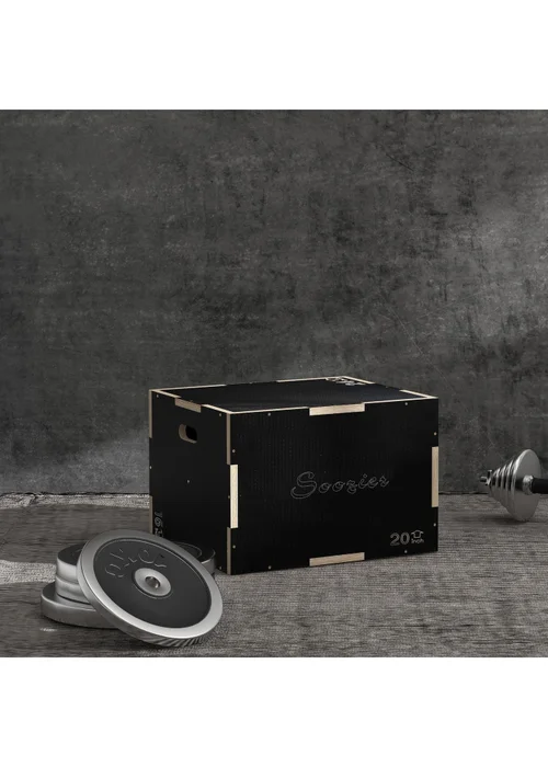 SPORTNOW Pylometric Jump Box Wooden Pylo Box for Home Gym - One Size Image 1