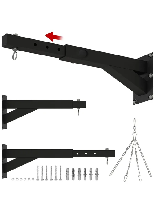 SPORTNOW 5-Length Adjustable Punch Bag Bracket for Boxing Punching Training - One Size Image 2