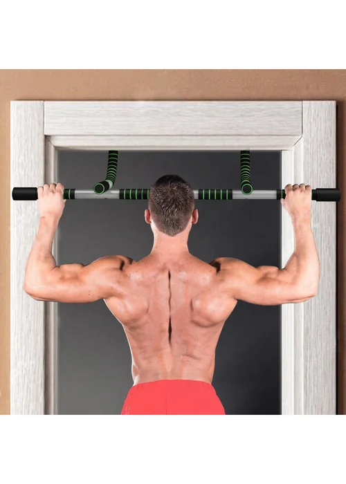 HOMCOM Indoor Fitness Door Horizontal Bar Pull-ups Home Gym Upper Body Workout - One Size Image 2