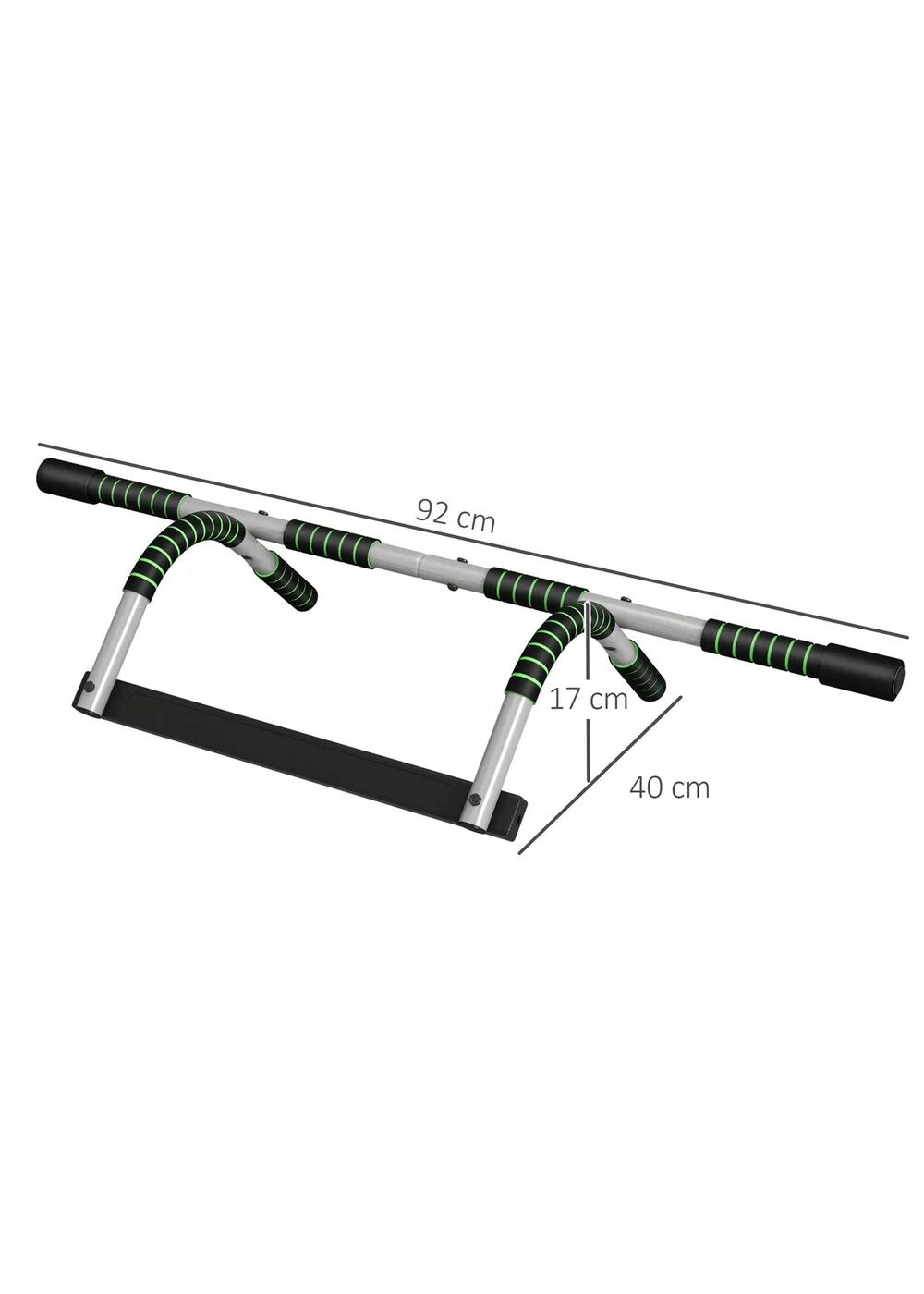 HOMCOM Indoor Fitness Door Horizontal Bar Pull-ups Home Gym Upper Body Workout - One Size Image 3