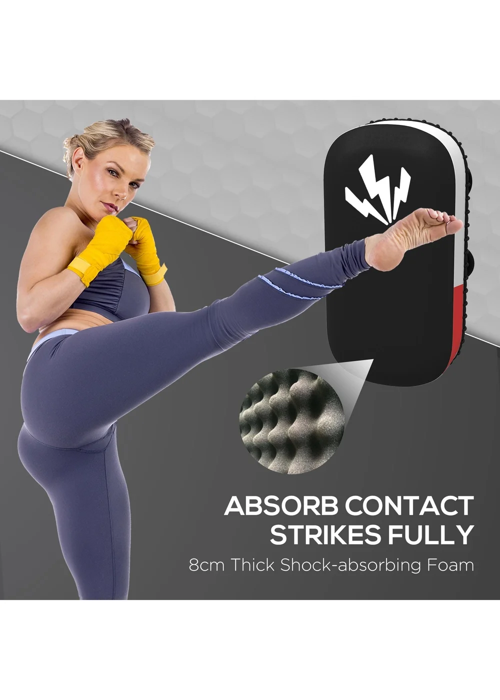 SPORTNOW Kick Boxing Pad Strike Shield Arm Pad for Boxing Training - One Size Image 4