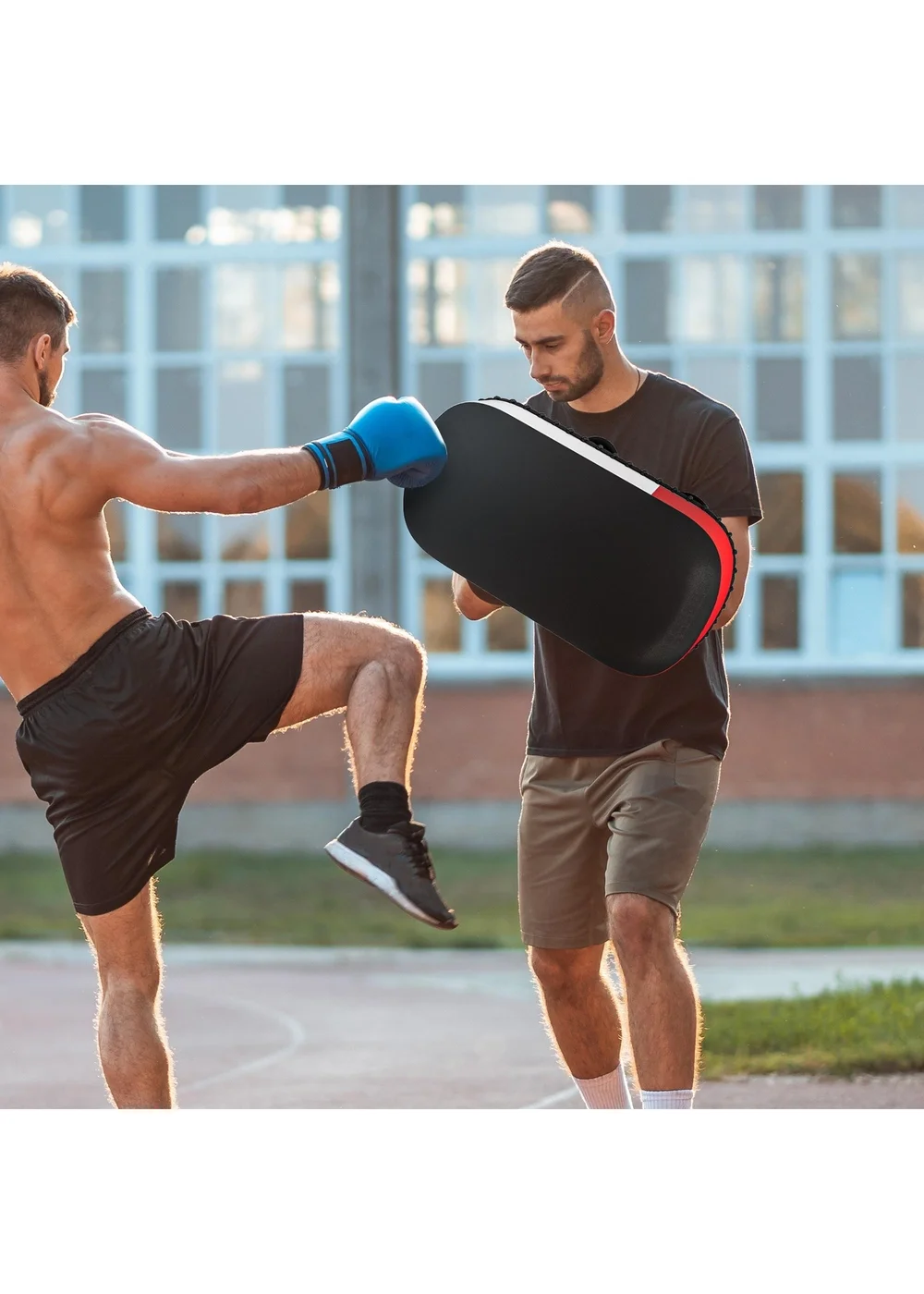 SPORTNOW Kick Boxing Pad Strike Shield Arm Pad for Boxing Training - One Size Image 2