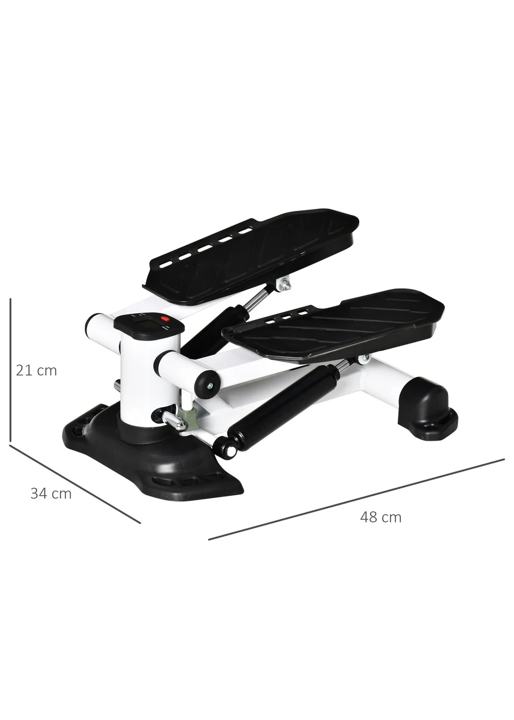 HOMCOM Portable Mini Stepper Step Machine for Home Gym Office Exercise Workout - One Size Image 3