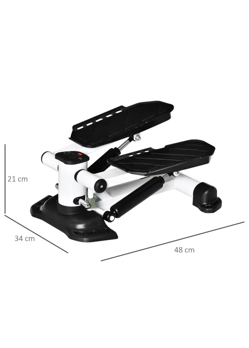 HOMCOM Portable Mini Stepper Step Machine for Home Gym Office Exercise Workout - One Size Image 3